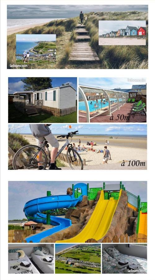 Mobile-Home 100M Plage Utah Mme Surget Sainte-Marie-du-Mont  Εξωτερικό φωτογραφία